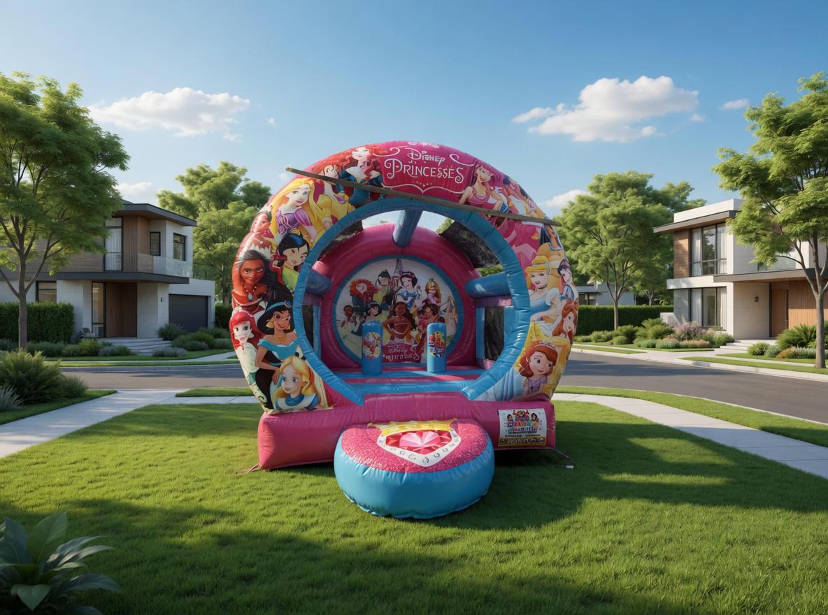 Renta de castillo inflable de Princesas Disney en Toluca y Lerma